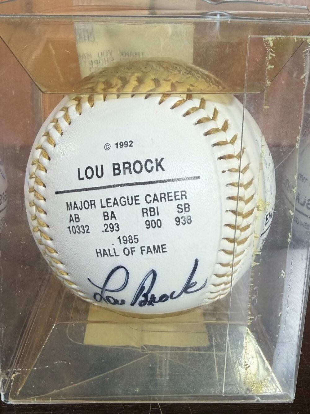 1992 Grand Slam Celebration Baseball Greats Autographed Baseball 3 HOFers